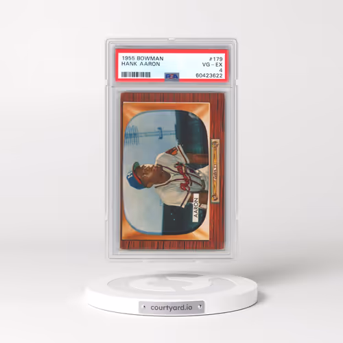 1955 Bowman #179 Hank Aaron (PSA 4 VG-EX)