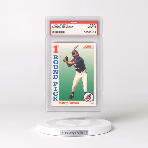 1992 Score #800 Manny Ramirez (PSA 9 MINT)