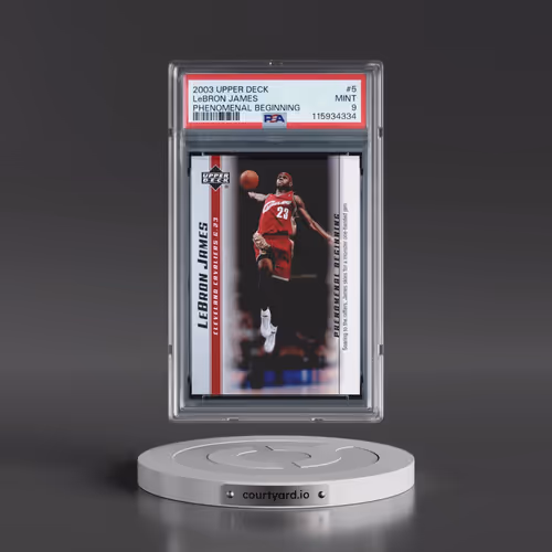 2003 Upper Deck Lebron James Phenomenal Beginnings #5 LeBron James (PSA 9 MINT)