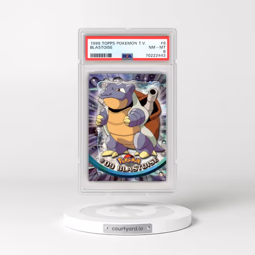 1999 Topps Pokémon TV #9 Blastoise (PSA 8 NM-MT)
