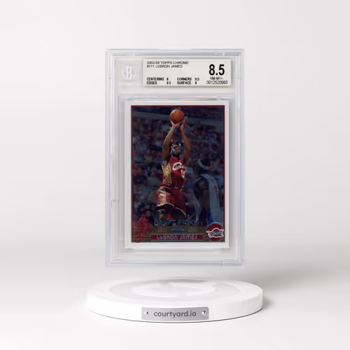 2003 Topps Chrome #111 LeBron James (BGS 8.5 NM-MT+)