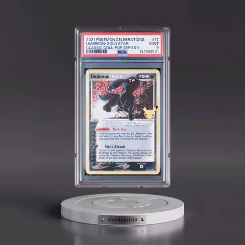 2021 Pokémon Celebrations Classic Collection #17 Umbreon-Gold Star (PSA 9 MINT)