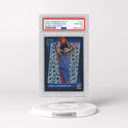2021 Panini Donruss Optic #161 Cade Cunningham - Black Velocity (PSA 10 GEM MINT)