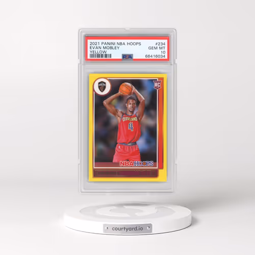 2021 Panini NBA Hoops #234 Evan Mobley - Yellow (PSA 10 GEM MINT)