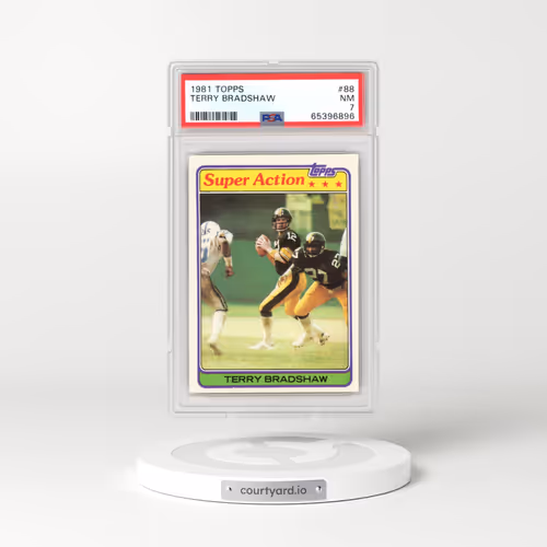 1981 Topps #88 Terry Bradshaw (PSA 7 NM)