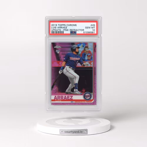 2019 Topps Chrome Update #45 Luis Arraez - Pink Refractor (PSA 10 GEM MINT)