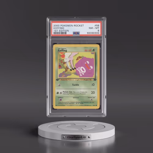 2000 Pokémon Rocket #58 Koffing - 1st Edition (PSA 8 NM-MT)