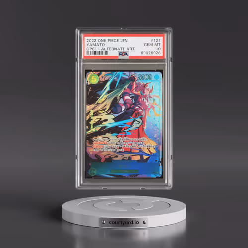 2022 One Piece Japanese OP01-Romance Dawn #121 Yamato - Alternate Art (PSA 10 GEM MINT)