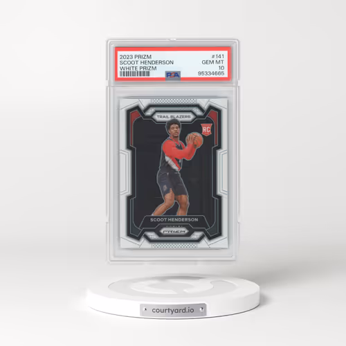 2023 Panini Prizm #141 Scoot Henderson - White Prizm (PSA 10 GEM MINT)