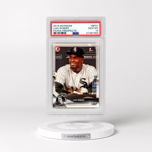 2018 Bowman Paper Prospects #BP21 Luis Robert (PSA 10 GEM MINT)