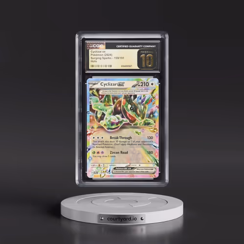 2024 Pokémon Ssp EN-Surging Sparks #159 Cyclizar EX - Holo (CGC 10 PRISTINE)