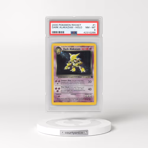 2000 Pokémon Rocket #1 Dark Alakazam - Holo (PSA 8 NM-MT)