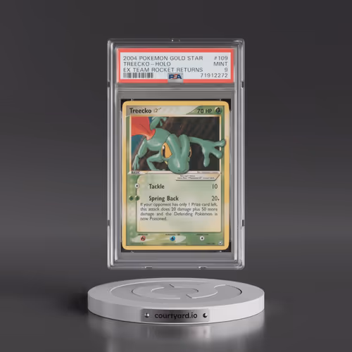 2004 Pokémon EX Team Rocket Returns #109 Treecko - Holo Gold Star (PSA 9 MINT)