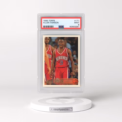 1996 Topps #171 Allen Iverson (PSA 9 MINT)