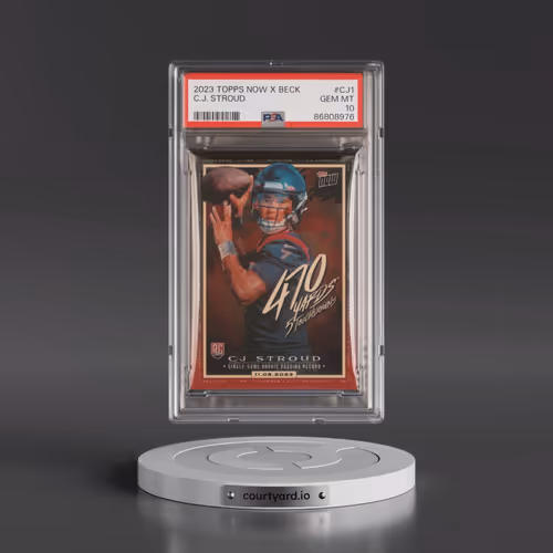 2023 Topps Now X Tyson Beck X C.J. Stroud #CJ1 C.J. Stroud (PSA 10 GEM MINT)