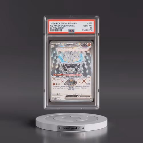 2024 Pokémon Twm EN-Twilight Masquerade #199 Cornerstone Mask Ogerpon EX - Holo Ultra Rare (PSA 10 G