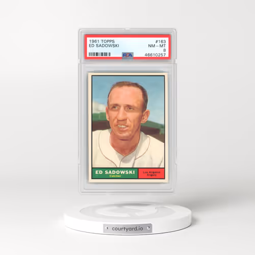 1961 Topps #163 Ed Sadowski (PSA 8 NM-MT)