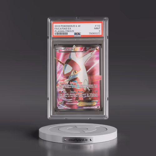 2013 Pokémon Black & White Plasma Freeze #112 Latias EX - Holo Full Art (PSA 9 MINT)