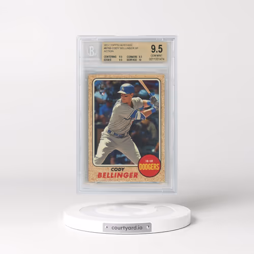 2017 Topps Heritage #678 Cody Bellinger - Action (BGS 9.5 GEM MINT)