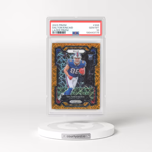 2023 Panini Prizm #308 Dalton Kincaid - Lazer Prizm (PSA 10 GEM MINT)