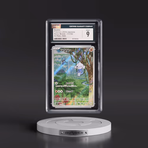 2024 Pokémon SV7-Stellar Miracle #111 Meditite - Art Rare (CGC 9 MINT)