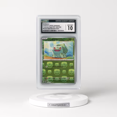 2023 Pokémon Card 151 #001/165 Bulbasaur - Reverse Holo Master Ball (CGC 10 GEM MINT)