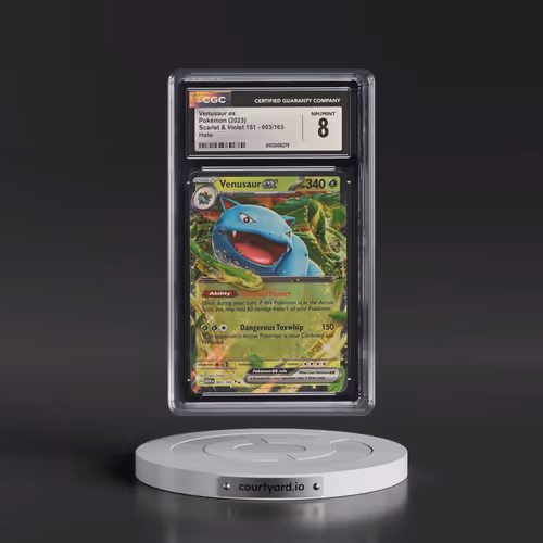 2023 Scarlet & Violet 151 - MEW EN #003/165 Venusaur ex - Holo (CGC 8 NM-MT)