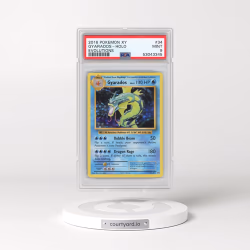 2016 Pokémon XY Evolutions #34 Gyarados - Holo (PSA 9 MINT)