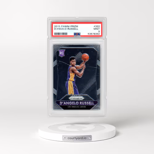 2015 Panini Prizm #322 D'Angelo Russell (PSA 9 MINT)