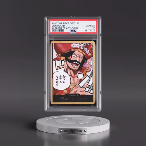 2025 One Piece Japanese OP13-Carrying on His Will Don!! Card - Alternate Art-Gold (PSA 10 GEM MINT)