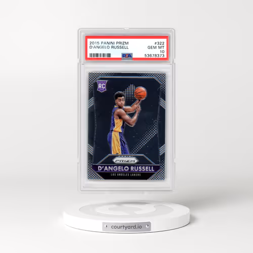 2015 Panini Prizm #322 D'Angelo Russell (PSA 10 GEM MINT)