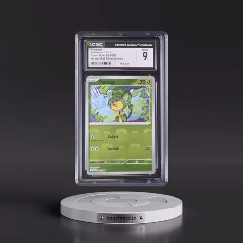 2025 Black Bolt - BLK EN #004/086 Pansage - Reverse Holo Master Ball (CGC 9 MINT)