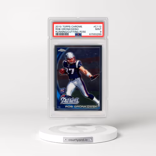 2010 Topps Chrome #C112 Rob Gronkowski - Running/Cutting Pose (PSA 9 MINT)