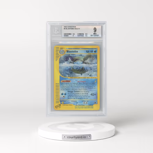 2002 Expedition #4 Blastoise - Holo (Gold E-Reader Logo) (BGS 9 MINT)