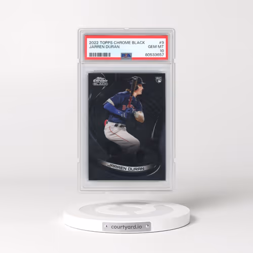2022 Topps Chrome Black #9 Jarren Duran (PSA 10 GEM MINT)