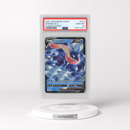 2021 Pokémon Sword & Shield Fusion Strike #073 Greninja V - Holo (PSA 10 GEM MINT)