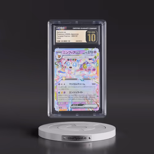 2024 High Class Pack: Terastal Fest ex - sv8a #069/187 Sylveon ex - Holo (CGC 10 PRISTINE)