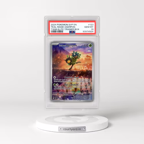 2024 Pokémon Svp EN-SV Black Star Promo #123 Teal Mask Ogerpon - Twilight Masquerade Elite Trainer Box (PSA 10 GEM MINT)