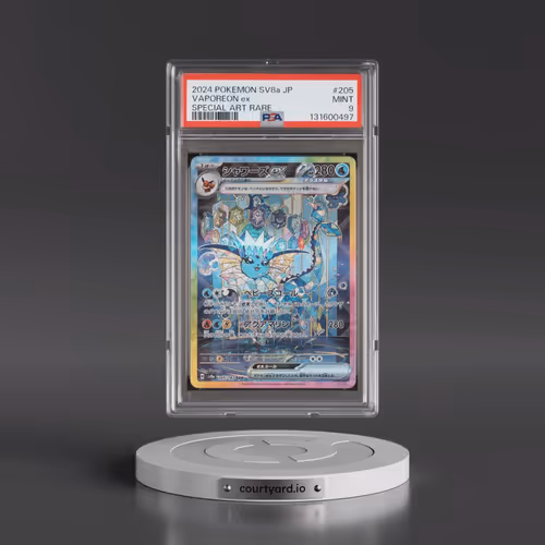 2024 Pokémon Sv8a-Terastal Fest EX #205 Vaporeon EX - Holo Special Art Rare (PSA 9 MINT)