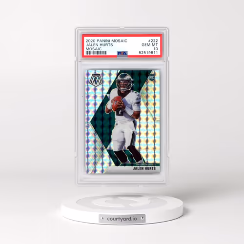 2020 Panini Mosaic #222 Jalen Hurts - Mosaic (PSA 10 GEM MINT)