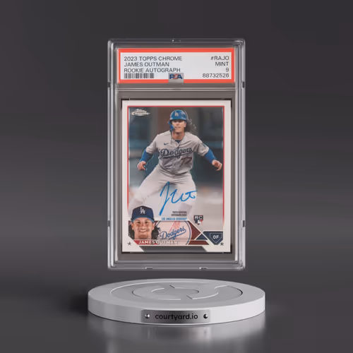 2023 Topps Chrome Rookie Autograph #RAJO James Outman (PSA 9 MINT)