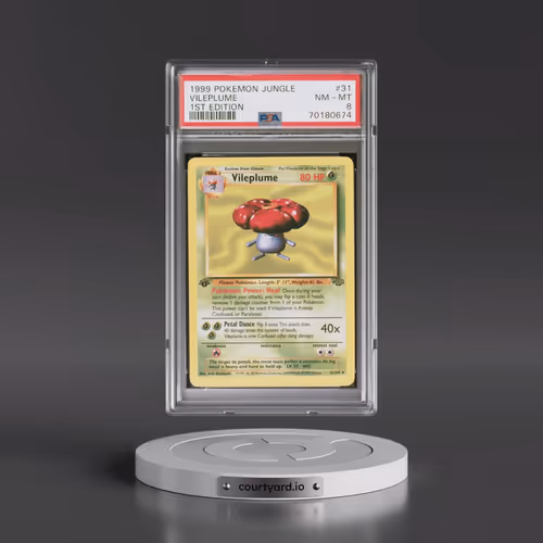 1999 Pokémon Jungle #31 Vileplume - 1st Edition (PSA 8 NM-MT)