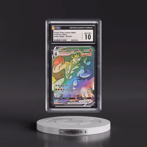 2021 Battle Styles #167/163 Single Strike Urshifu VMAX - Rainbow Rare Holo (CGC 10 GEM MINT)