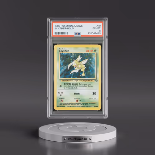 1999 Pokémon Jungle #10 Scyther - Holo (PSA 6 EX-MT)