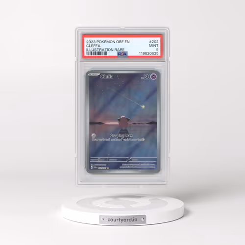 2023 Pokémon Obf EN-Obsidian Flames #202 Cleffa - Illustration Rare (PSA 9 MINT)