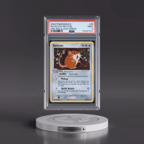 2004 Pokémon EX Fire Red & Leaf Green #48 Raticate - Reverse Foil (PSA 9 MINT)