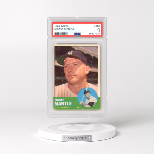 1963 Topps #200 Mickey Mantle (PSA 3 VG)
