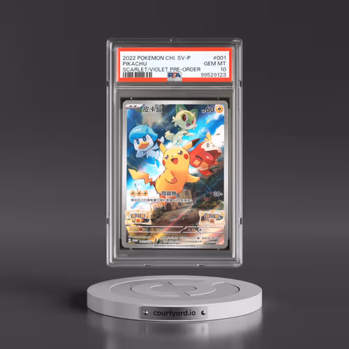 2022 Pokémon SV Promo #001 Pikachu - Scarlet & Violet Pre-Order (PSA 10 GEM MINT)