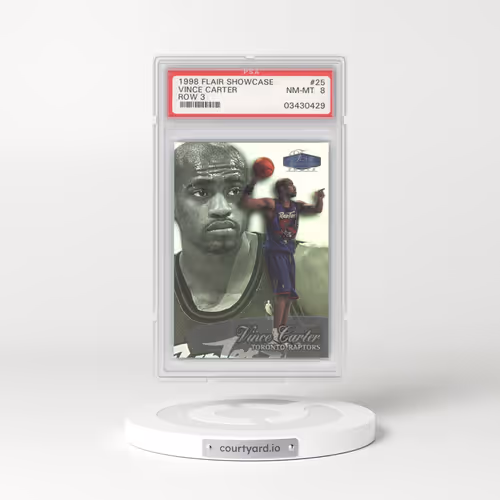 1998 Flair Showcase #25 Vince Carter - Row 3 (PSA 8 NM-MT)