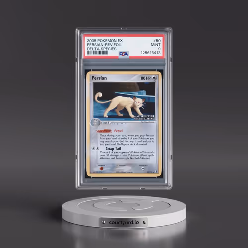 2005 Pokémon EX Delta Species #50 Persian - Reverse Foil (PSA 9 MINT)